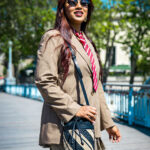 Sac seau Aina en raphia et cuir