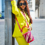 Sac seau Aina fuchsia