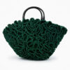 Ilaina Vert face Sac raphia volants vert Ilaina Vahinala