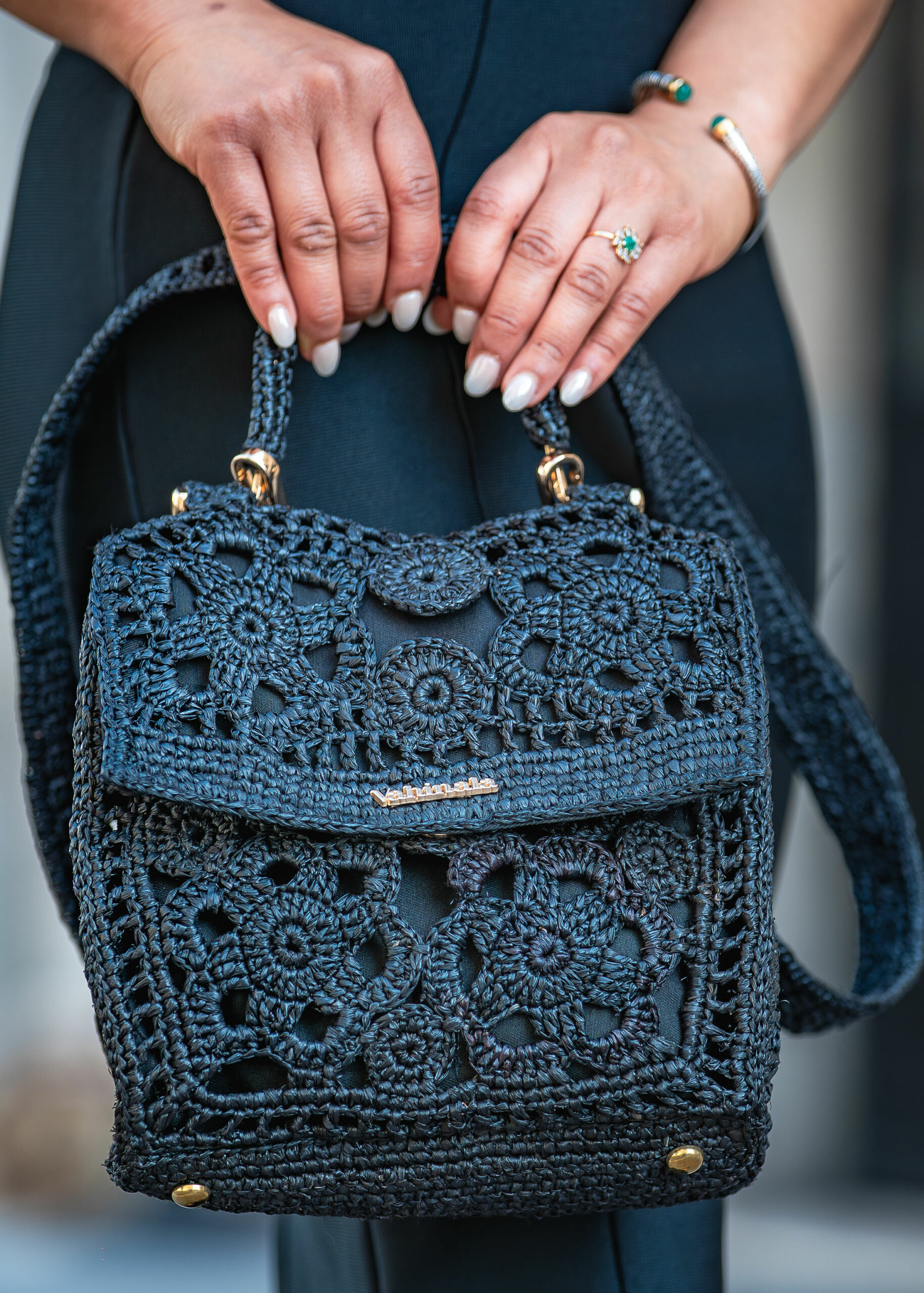 Pochette Tiana noire Vahinala