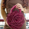 Sac Miora en raphia bordeaux Vahinala.2 Sac Miora en raphia bordeaux Vahinala