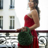 Sac Miora en raphia vert Vahinala. Sac Miora en raphia vert Vahinala