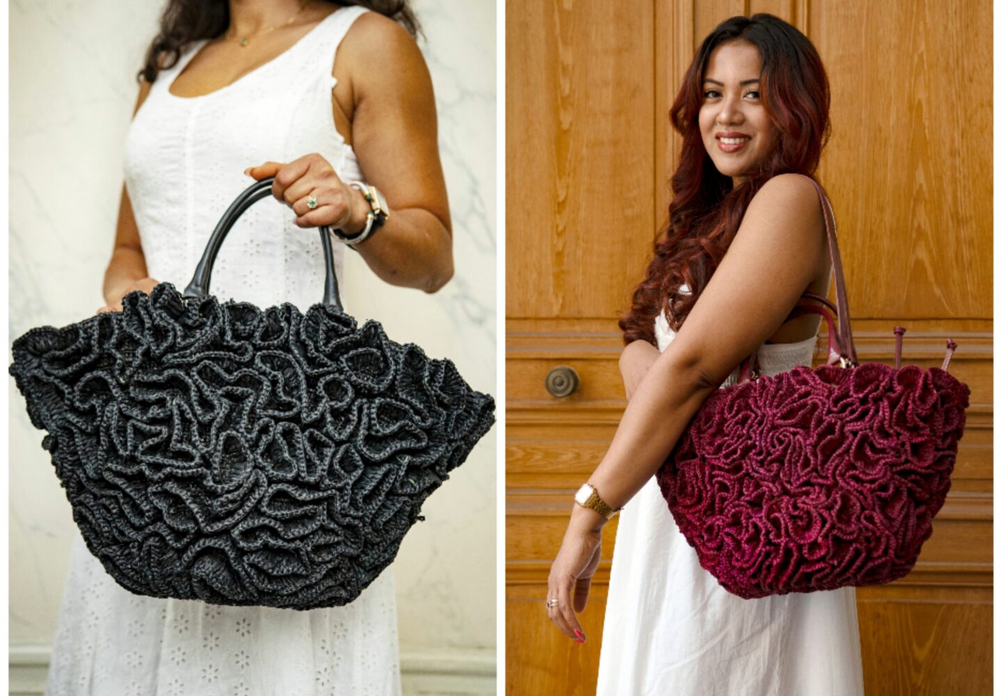 Cabas en raphia pour femme